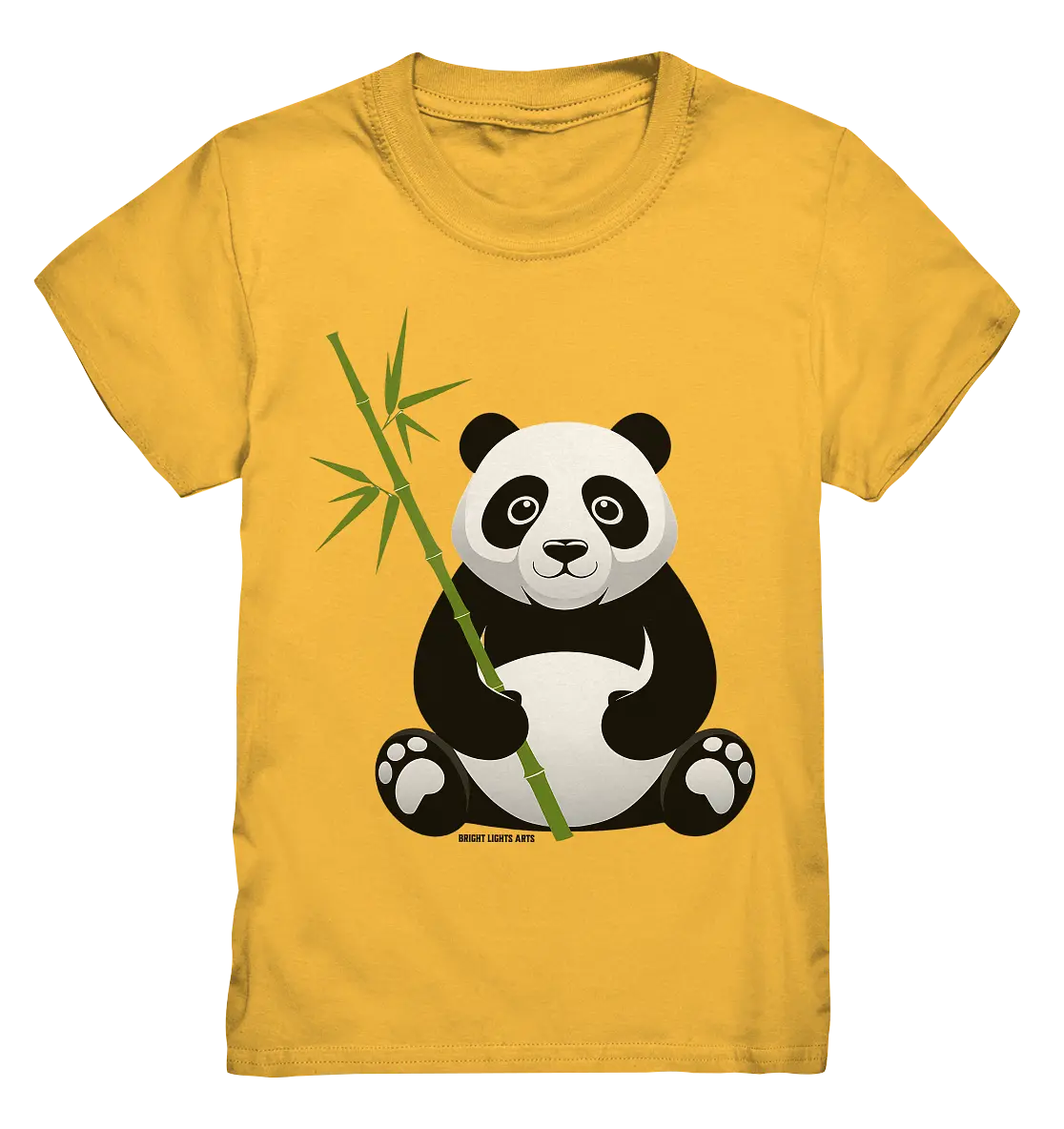 Knuddeliger Panda mit Bambus - Kids Premium Shirt Bright Lights Arts
