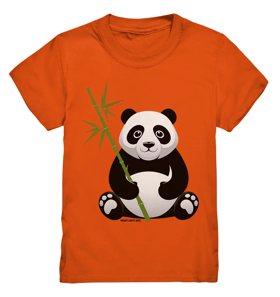 Knuddeliger Panda mit Bambus - Kids Premium Shirt Bright Lights Arts
