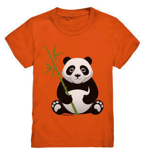 Knuddeliger Panda mit Bambus - Kids Premium Shirt Bright Lights Arts