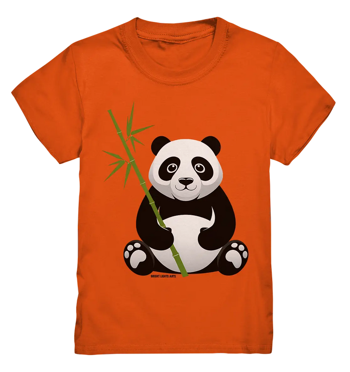 Knuddeliger Panda mit Bambus - Kids Premium Shirt Bright Lights Arts