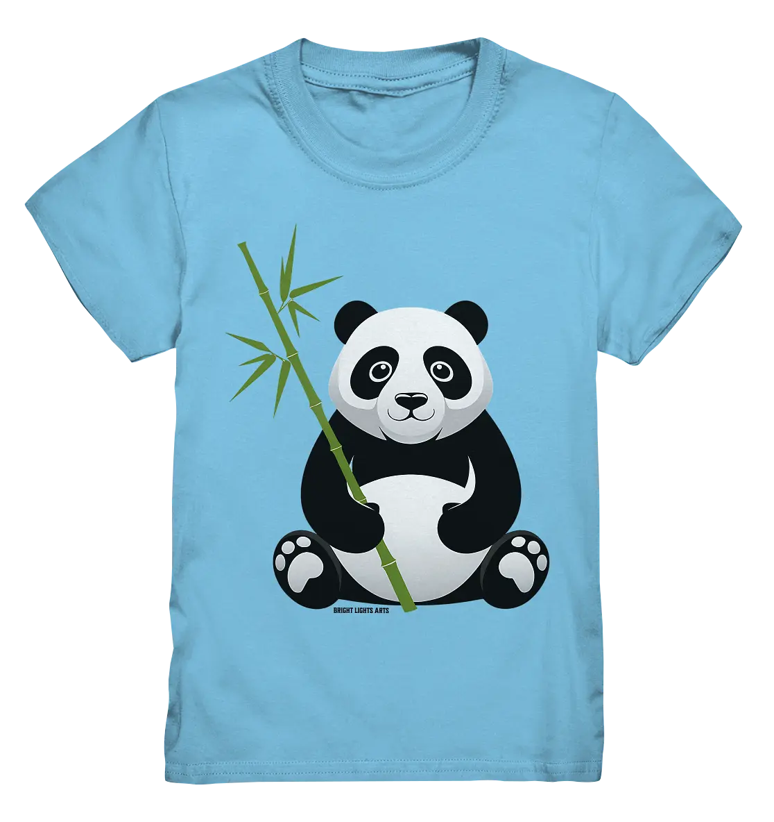 Knuddeliger Panda mit Bambus - Kids Premium Shirt Bright Lights Arts