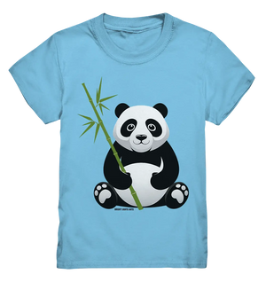Knuddeliger Panda mit Bambus - Kids Premium Shirt Bright Lights Arts