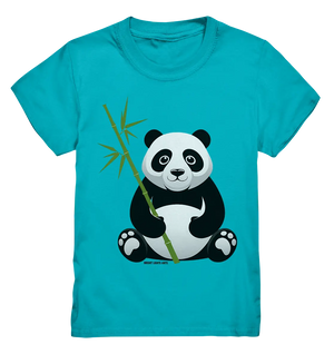 Knuddeliger Panda mit Bambus - Kids Premium Shirt Bright Lights Arts