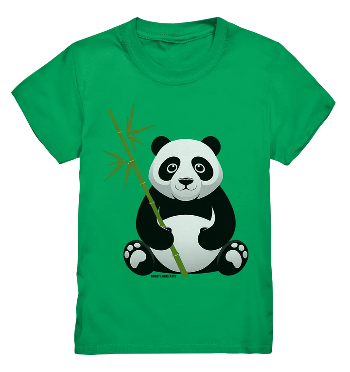 Knuddeliger Panda mit Bambus - Kids Premium Shirt Bright Lights Arts