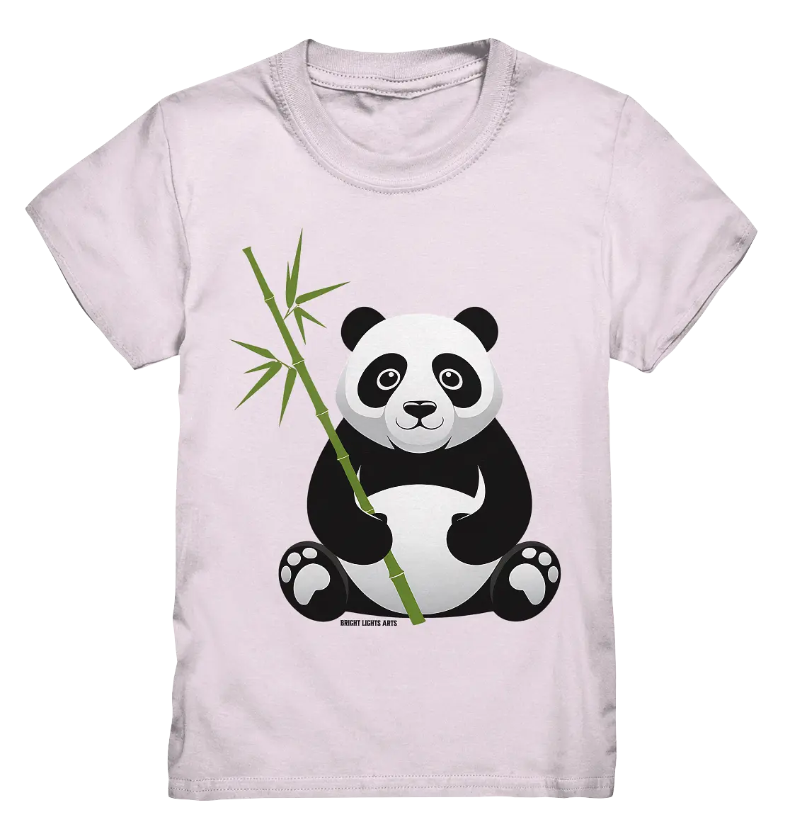 Knuddeliger Panda mit Bambus - Kids Premium Shirt Bright Lights Arts