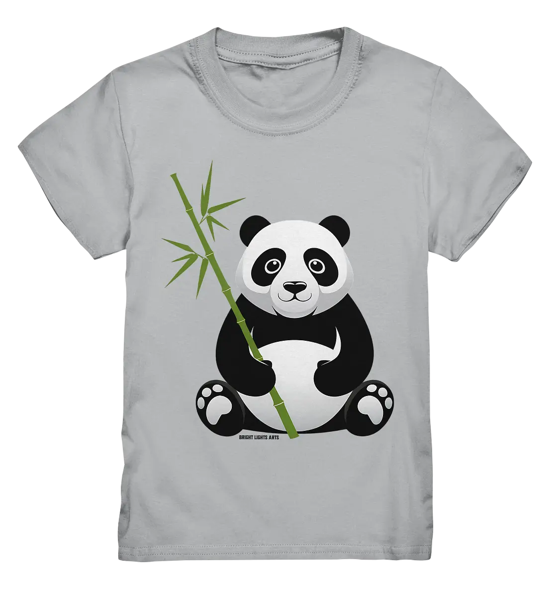 Knuddeliger Panda mit Bambus - Kids Premium Shirt Bright Lights Arts