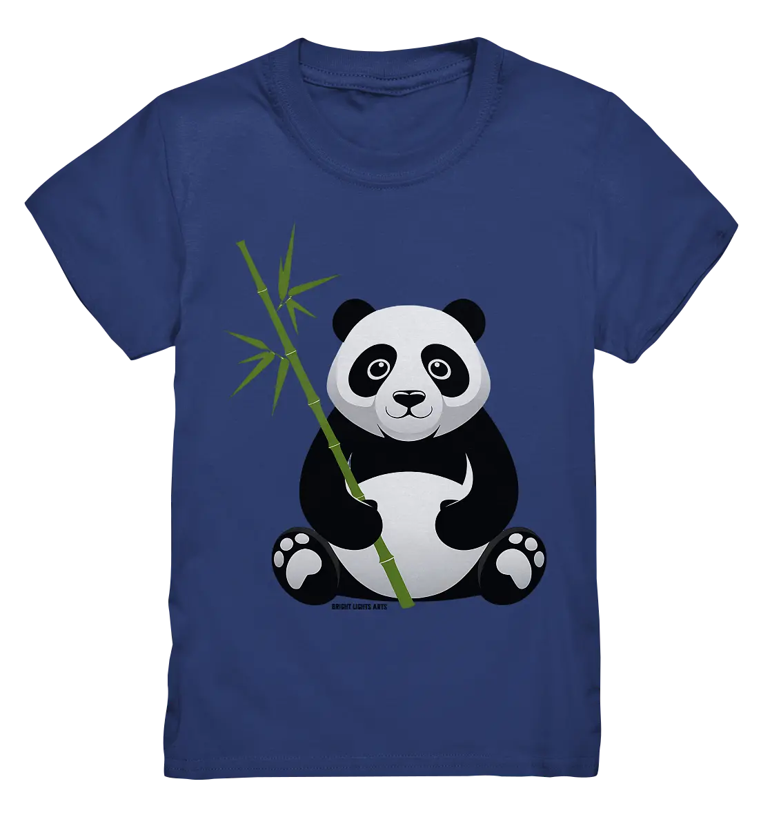 Knuddeliger Panda mit Bambus - Kids Premium Shirt Bright Lights Arts