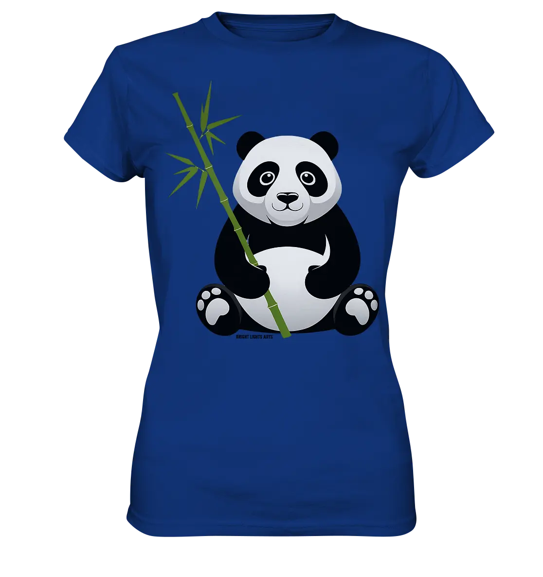 Knuddeliger Panda mit Bambus - Ladies Premium Shirt Bright Lights Arts
