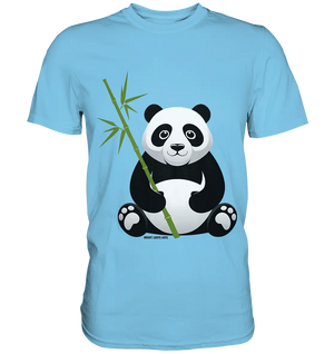 Knuddeliger Panda mit Bambus - Premium Shirt Bright Lights Arts