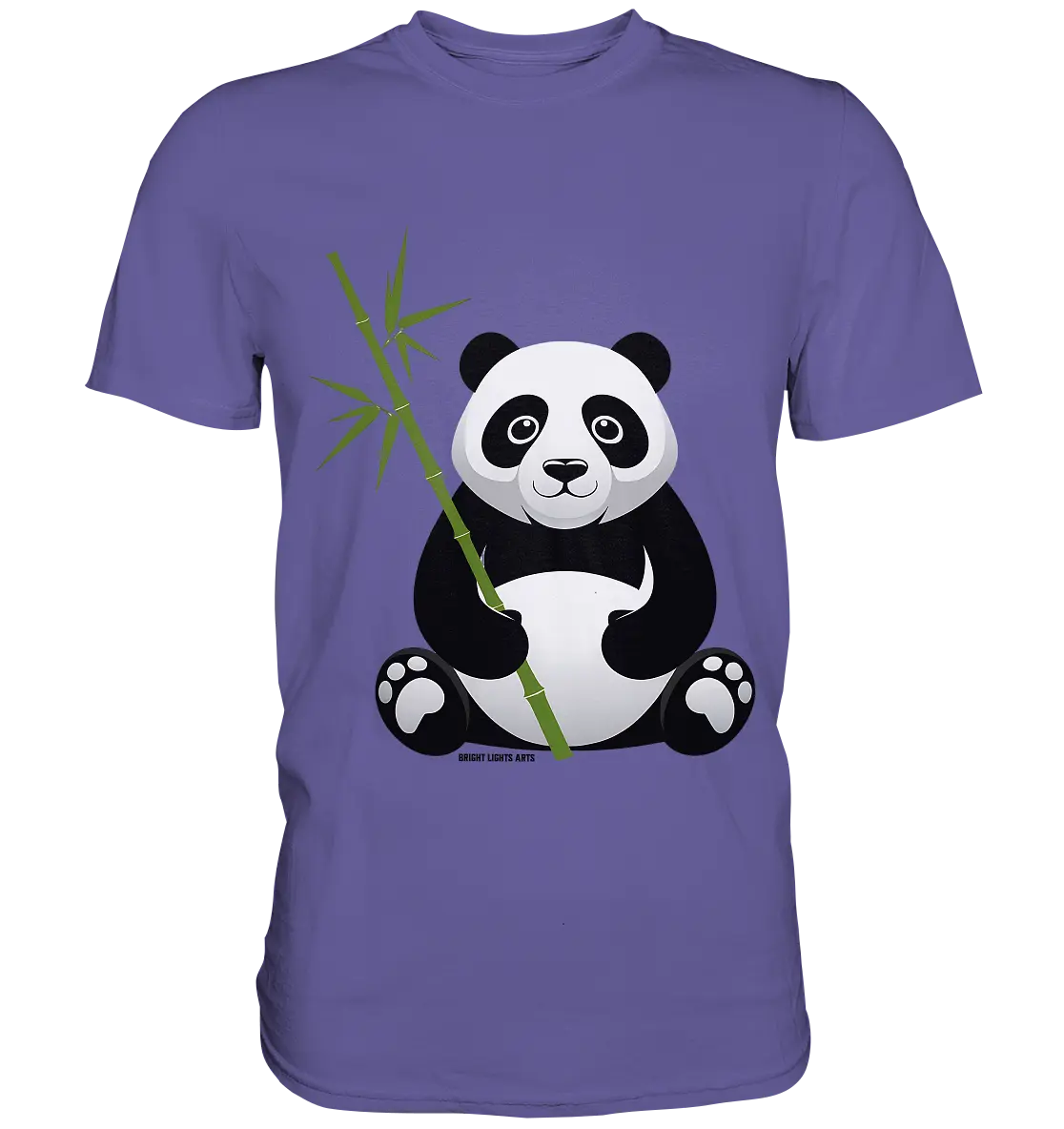 Knuddeliger Panda mit Bambus - Premium Shirt Bright Lights Arts