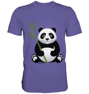 Knuddeliger Panda mit Bambus - Premium Shirt Bright Lights Arts