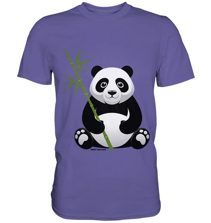 Knuddeliger Panda mit Bambus - Premium Shirt Bright Lights Arts