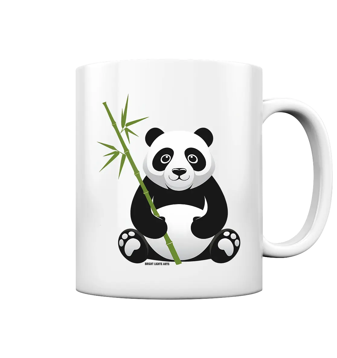 Knuddeliger Panda mit Bambus - Tasse glossy Bright Lights Arts