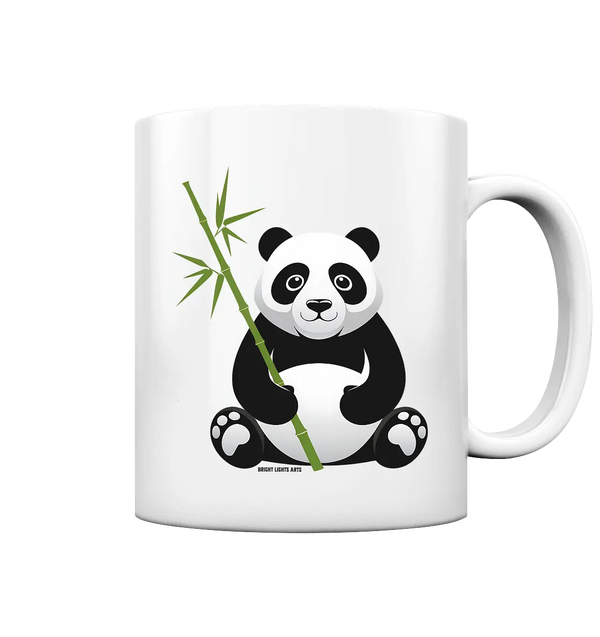 Knuddeliger Panda mit Bambus - Tasse glossy Bright Lights Arts