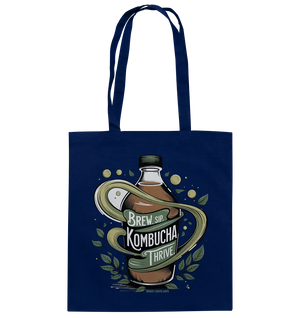Kombucha Logo – Brew, Sip, Thrive - Baumwolltasche Bright Lights Arts