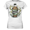 Kombucha Logo – Brew, Sip, Thrive - Ladies Premium Shirt Bright Lights Arts