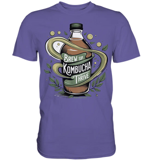 Kombucha Logo – Brew, Sip, Thrive - Premium Shirt Bright Lights Arts