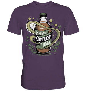 Kombucha Logo – Brew, Sip, Thrive - Premium Shirt Bright Lights Arts