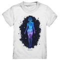 Kosmische Selbst-Reflexion – Universum trifft menschliche Silhouette - Kids Premium Shirt Bright Lights Arts