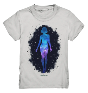 Kosmische Selbst-Reflexion – Universum trifft menschliche Silhouette - Kids Premium Shirt Bright Lights Arts
