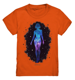 Kosmische Selbst-Reflexion – Universum trifft menschliche Silhouette - Kids Premium Shirt Bright Lights Arts
