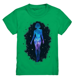 Kosmische Selbst-Reflexion – Universum trifft menschliche Silhouette - Kids Premium Shirt Bright Lights Arts