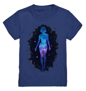 Kosmische Selbst-Reflexion – Universum trifft menschliche Silhouette - Kids Premium Shirt Bright Lights Arts