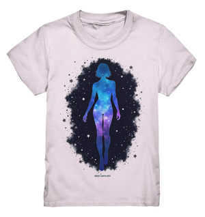 Kosmische Selbst-Reflexion – Universum trifft menschliche Silhouette - Kids Premium Shirt Bright Lights Arts