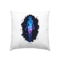 Kosmische Selbst-Reflexion – Universum trifft menschliche Silhouette - Kissen 40x40cm Bright Lights Arts