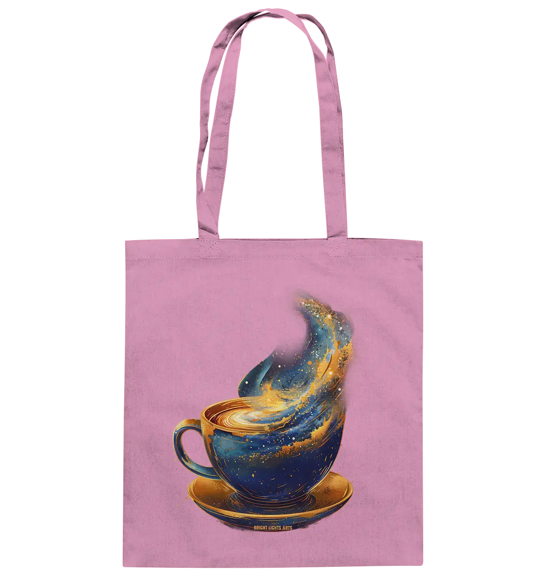 Kosmischer Kaffeegenuss – Fantasievolles und stilvolles Design - Baumwolltasche Bright Lights Arts
