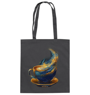 Kosmischer Kaffeegenuss – Fantasievolles und stilvolles Design - Baumwolltasche Bright Lights Arts