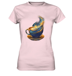 Kosmischer Kaffeegenuss – Fantasievolles und stilvolles Design - Ladies Premium Shirt Bright Lights Arts