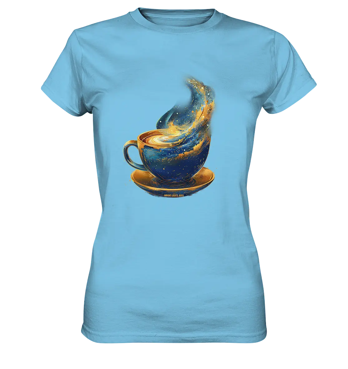 Kosmischer Kaffeegenuss – Fantasievolles und stilvolles Design - Ladies Premium Shirt Bright Lights Arts