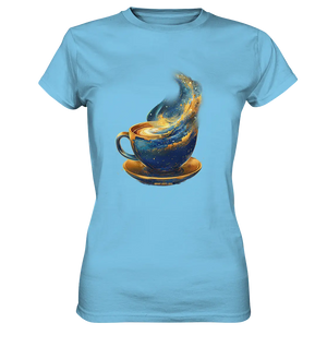 Kosmischer Kaffeegenuss – Fantasievolles und stilvolles Design - Ladies Premium Shirt Bright Lights Arts