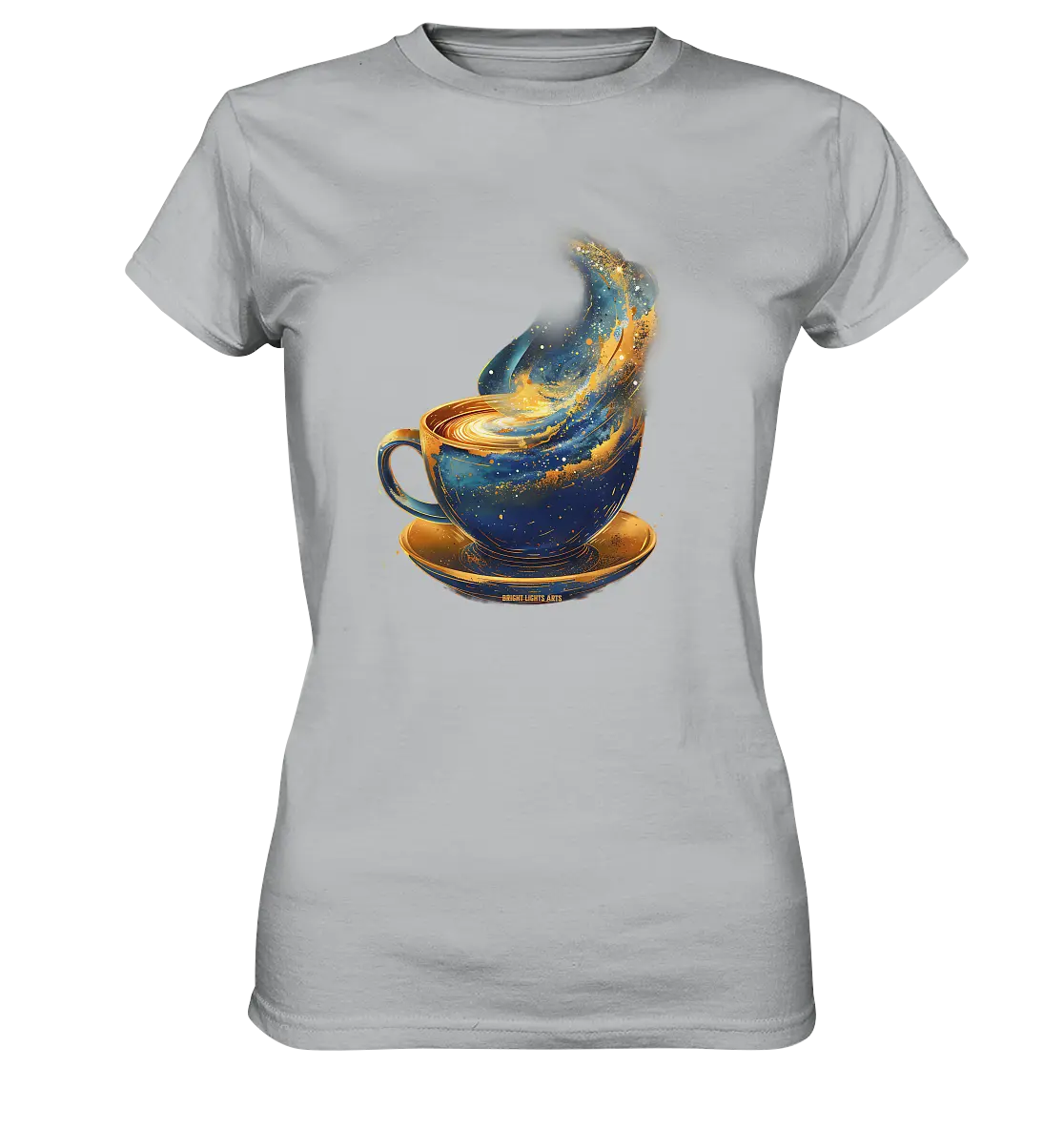 Kosmischer Kaffeegenuss – Fantasievolles und stilvolles Design - Ladies Premium Shirt Bright Lights Arts