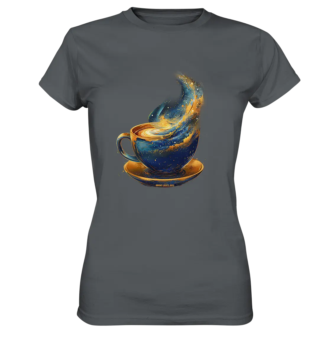 Kosmischer Kaffeegenuss – Fantasievolles und stilvolles Design - Ladies Premium Shirt Bright Lights Arts