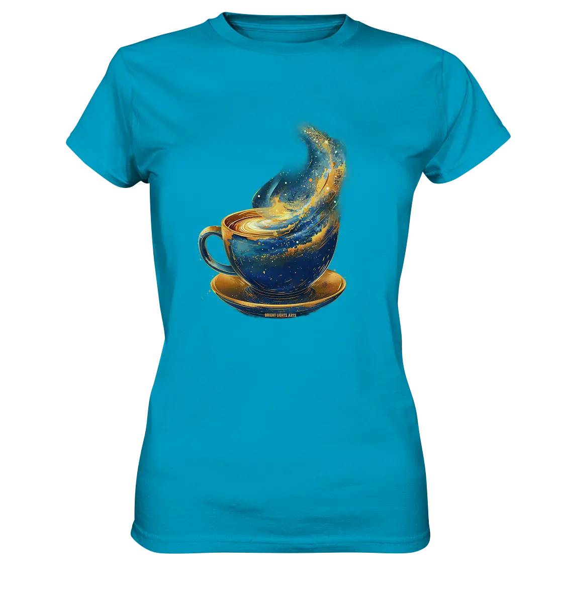 Kosmischer Kaffeegenuss – Fantasievolles und stilvolles Design - Ladies Premium Shirt Bright Lights Arts