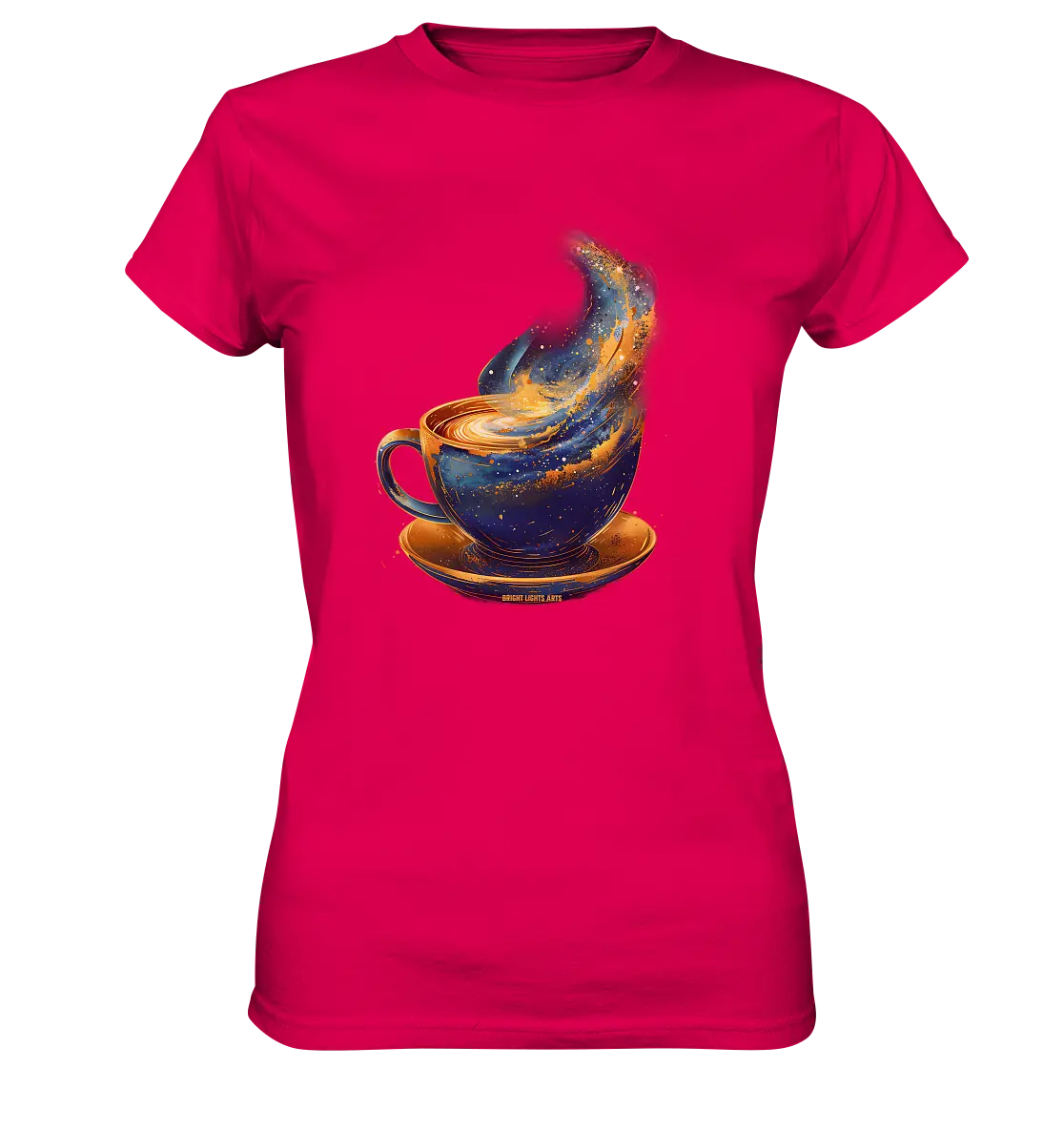 Kosmischer Kaffeegenuss – Fantasievolles und stilvolles Design - Ladies Premium Shirt Bright Lights Arts