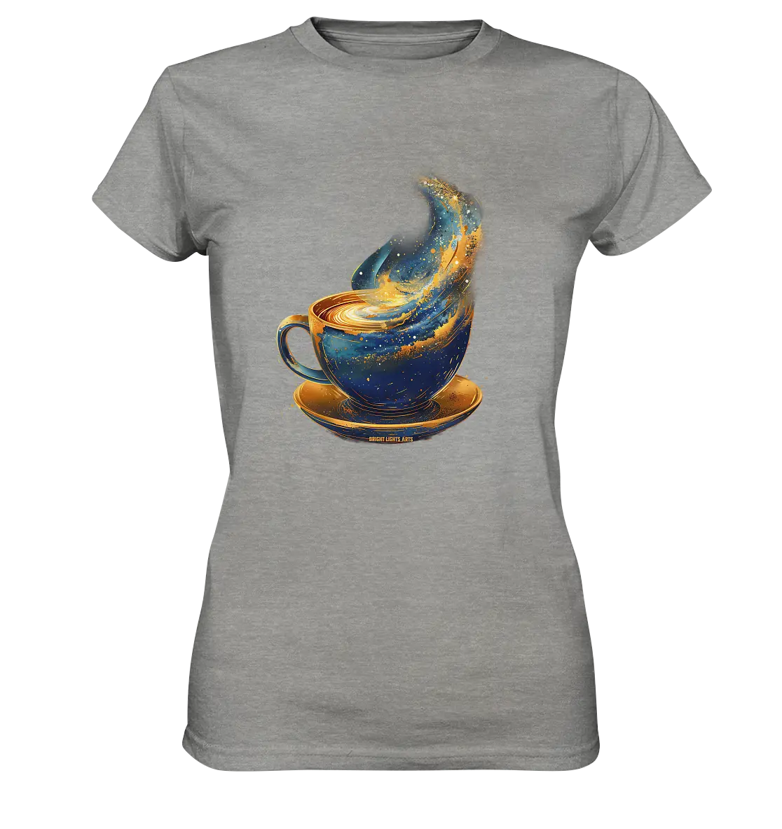 Kosmischer Kaffeegenuss – Fantasievolles und stilvolles Design - Ladies Premium Shirt Bright Lights Arts