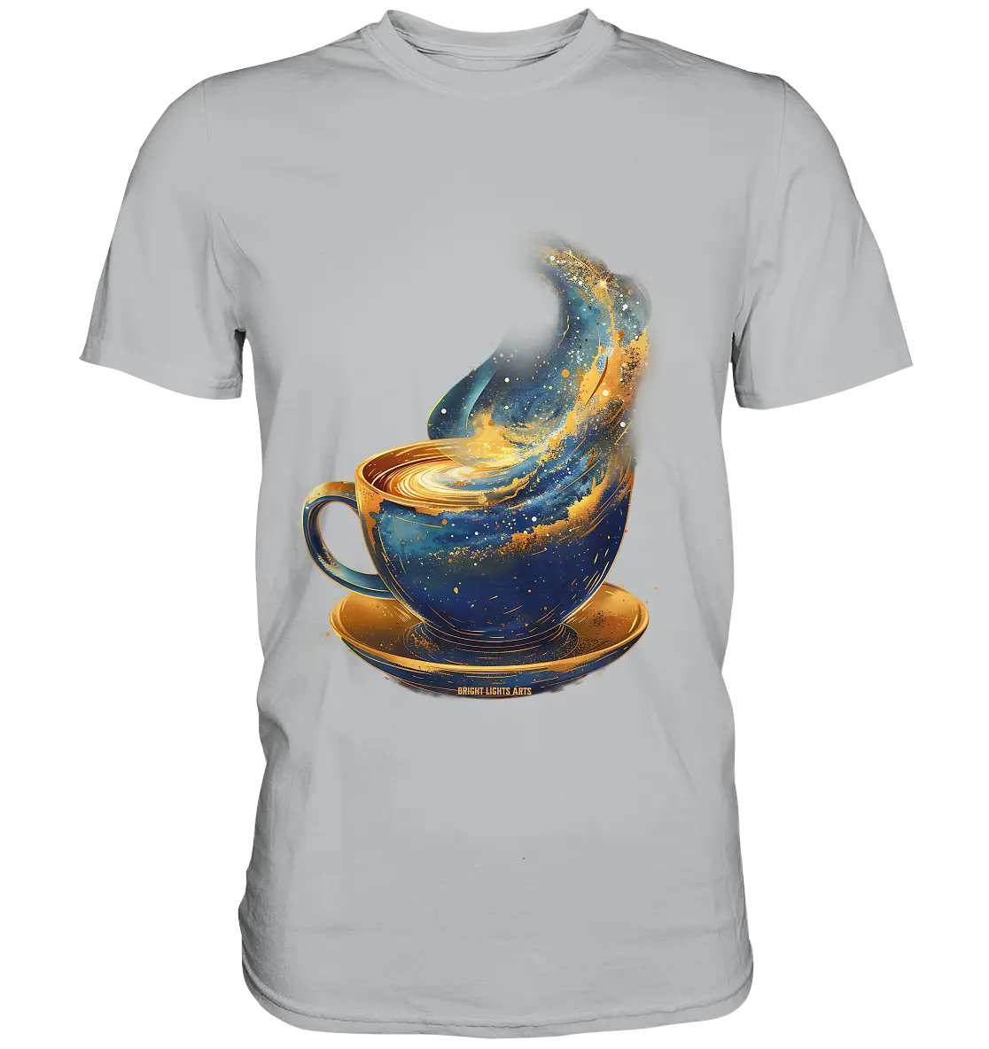 Kosmischer Kaffeegenuss – Fantasievolles und stilvolles Design - Premium Shirt Bright Lights Arts