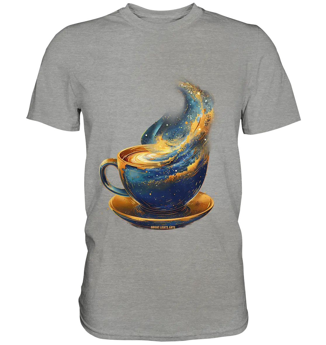 Kosmischer Kaffeegenuss – Fantasievolles und stilvolles Design - Premium Shirt Bright Lights Arts
