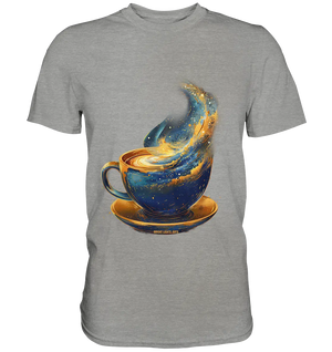 Kosmischer Kaffeegenuss – Fantasievolles und stilvolles Design - Premium Shirt Bright Lights Arts