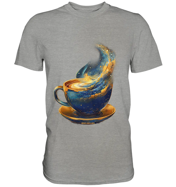 Kosmischer Kaffeegenuss – Fantasievolles und stilvolles Design - Premium Shirt Bright Lights Arts
