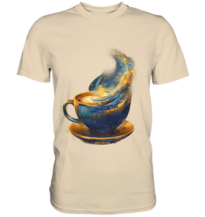 Kosmischer Kaffeegenuss – Fantasievolles und stilvolles Design - Premium Shirt Bright Lights Arts