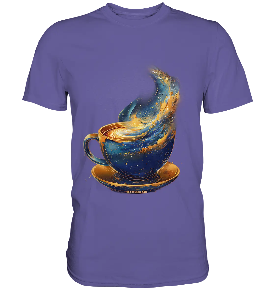 Kosmischer Kaffeegenuss – Fantasievolles und stilvolles Design - Premium Shirt Bright Lights Arts