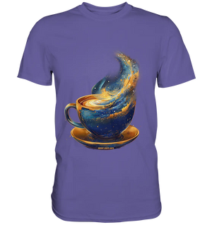 Kosmischer Kaffeegenuss – Fantasievolles und stilvolles Design - Premium Shirt Bright Lights Arts