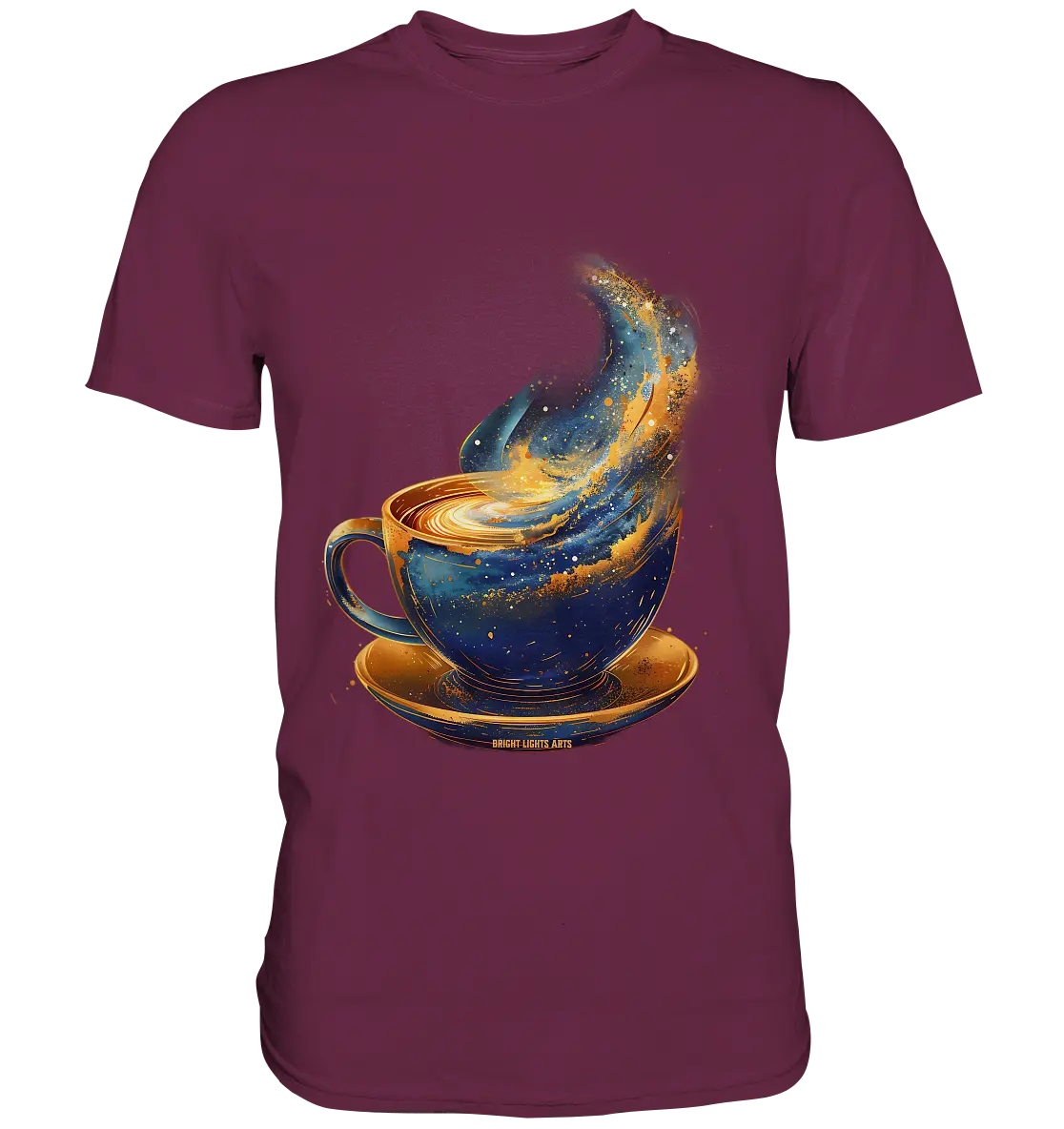 Kosmischer Kaffeegenuss – Fantasievolles und stilvolles Design - Premium Shirt Bright Lights Arts