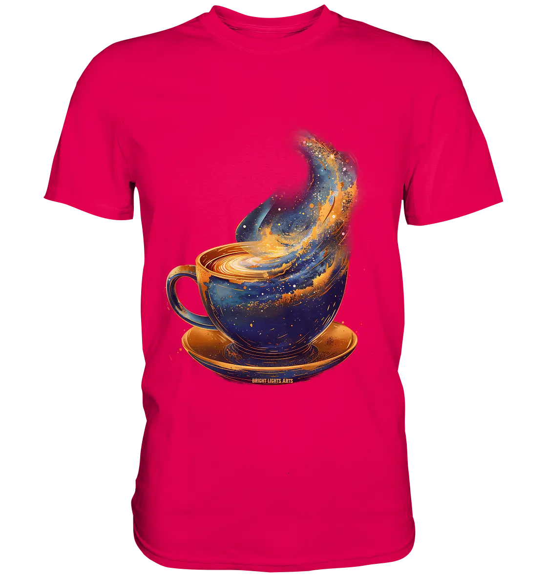 Kosmischer Kaffeegenuss – Fantasievolles und stilvolles Design - Premium Shirt Bright Lights Arts