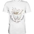 Kraft der Natur – Vintage Mörser & Stößel Design - Premium Shirt Bright Lights Arts