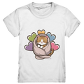 Kuscheliges Kätzchen unter Decke - Kids Premium Shirt Bright Lights Arts